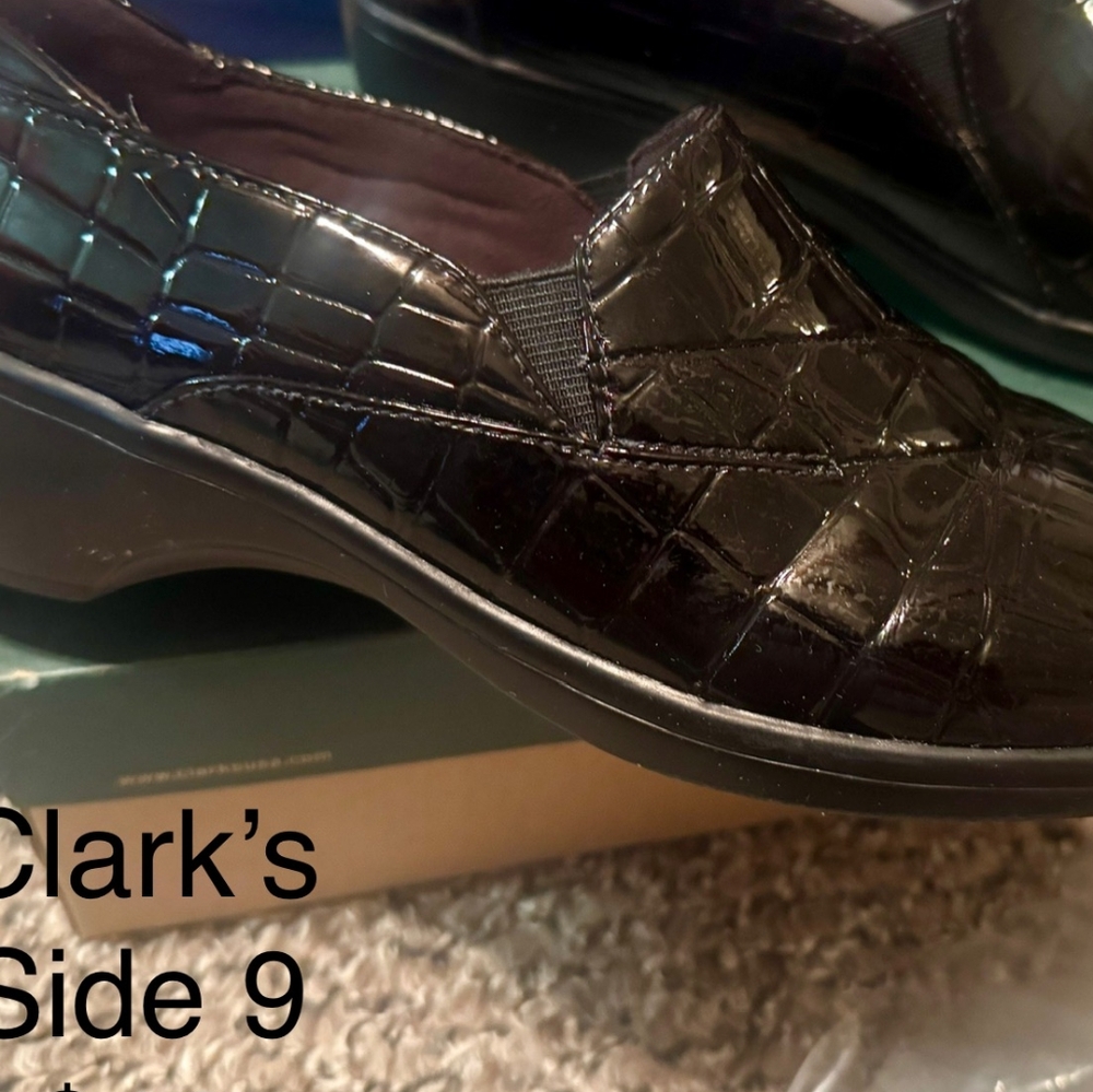 Black Croc-Embossed Loafers